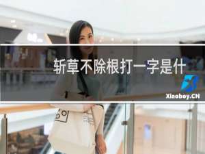 斩草不除根打一字是什么字（斩草不除根打一字）