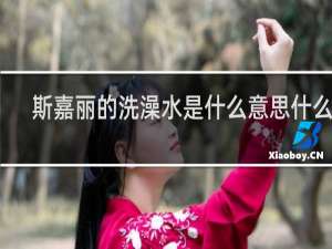 斯嘉丽的洗澡水是什么意思什么梗