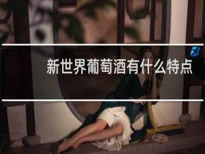 新世界葡萄酒有什么特点