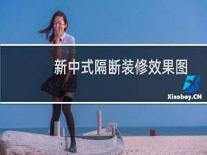 新中式隔断装修效果图
