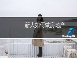 新人如何做房地产