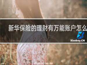 新华保险的理财有万能账户怎么样