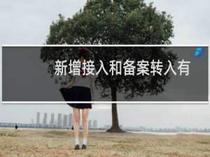 新增接入和备案转入有什么  别？