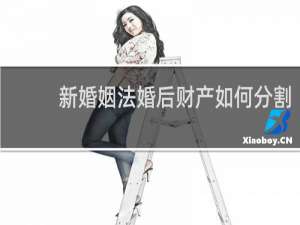 新婚姻法婚后财产如何分割