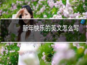 新年快乐的英文怎么写