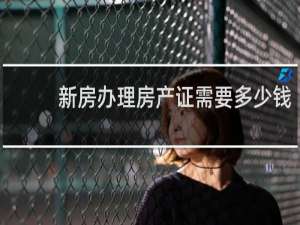 新房办理房产证需要多少钱