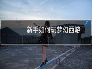 新手如何玩梦幻西游