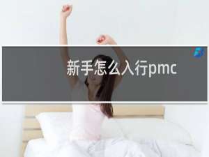 新手怎么入行pmc
