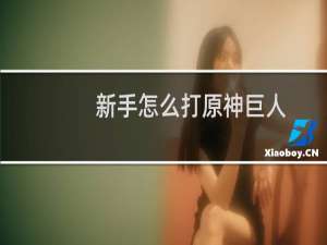 新手怎么打原神巨人