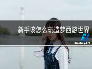新手该怎么玩造梦西游世界