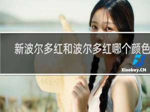 新波尔多红和波尔多红哪个颜色深