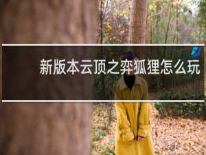 新版本云顶之弈狐狸怎么玩