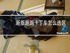 新版跑跑卡丁车怎么选区