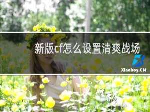 新版cf怎么设置清爽战场