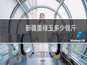 新疆墨绿玉多少钱斤