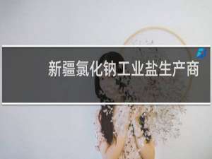 新疆氯化钠工业盐生产商