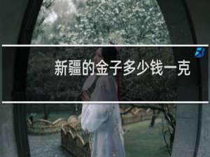 新疆的金子多少钱一克