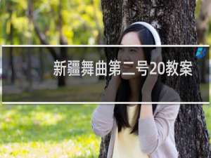 新疆舞曲第二号 教案