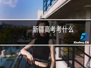 新疆高考考什么