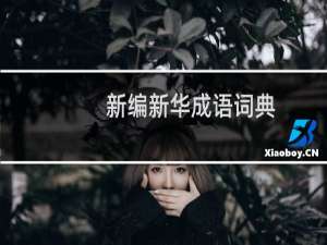 新编新华成语词典(关于新编新华成语词典的简介)