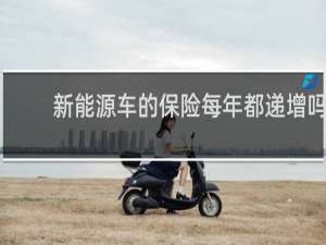 新能源车的保险每年都递增吗