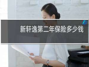 新轩逸第二年保险多少钱