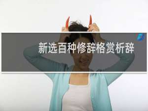 新选百种修辞格赏析辞典(关于新选百种修辞格赏析辞典的简介)