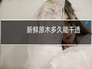 新鲜原木多久能干透