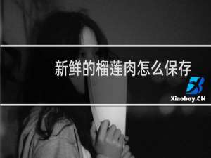 新鲜的榴莲肉怎么保存