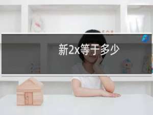 新2x等于多少