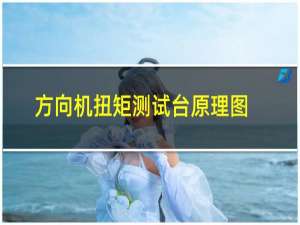 方向机扭矩测试台原理图