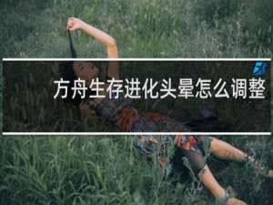 方舟生存进化头晕怎么调整