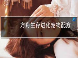 方舟生存进化宠物配方