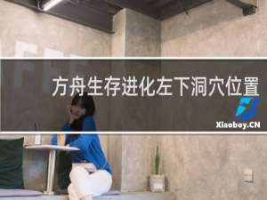 方舟生存进化左下洞穴位置