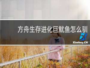 方舟生存进化巨鱿鱼怎么驯