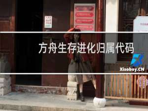 方舟生存进化归属代码