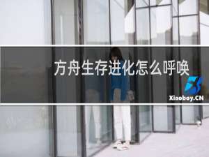 方舟生存进化怎么呼唤