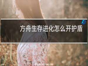 方舟生存进化怎么开护盾