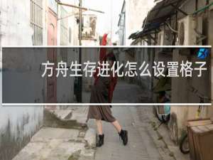 方舟生存进化怎么设置格子