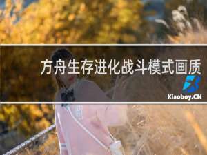 方舟生存进化战斗模式画质