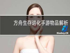 方舟生存进化手游物品解析