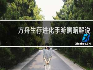 方舟生存进化手游黑暗解说