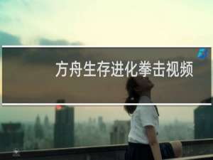 方舟生存进化拳击视频