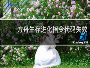 方舟生存进化指令代码失效