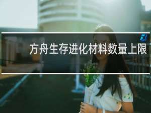 方舟生存进化材料数量上限