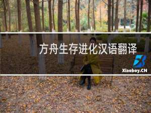 方舟生存进化汉语翻译
