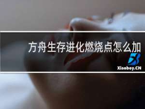 方舟生存进化燃烧点怎么加