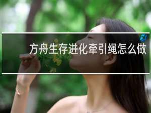 方舟生存进化牵引绳怎么做