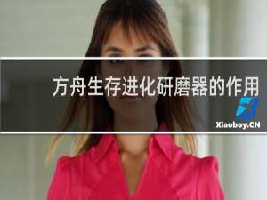 方舟生存进化研磨器的作用