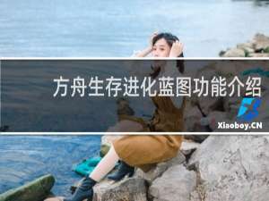 方舟生存进化蓝图功能介绍